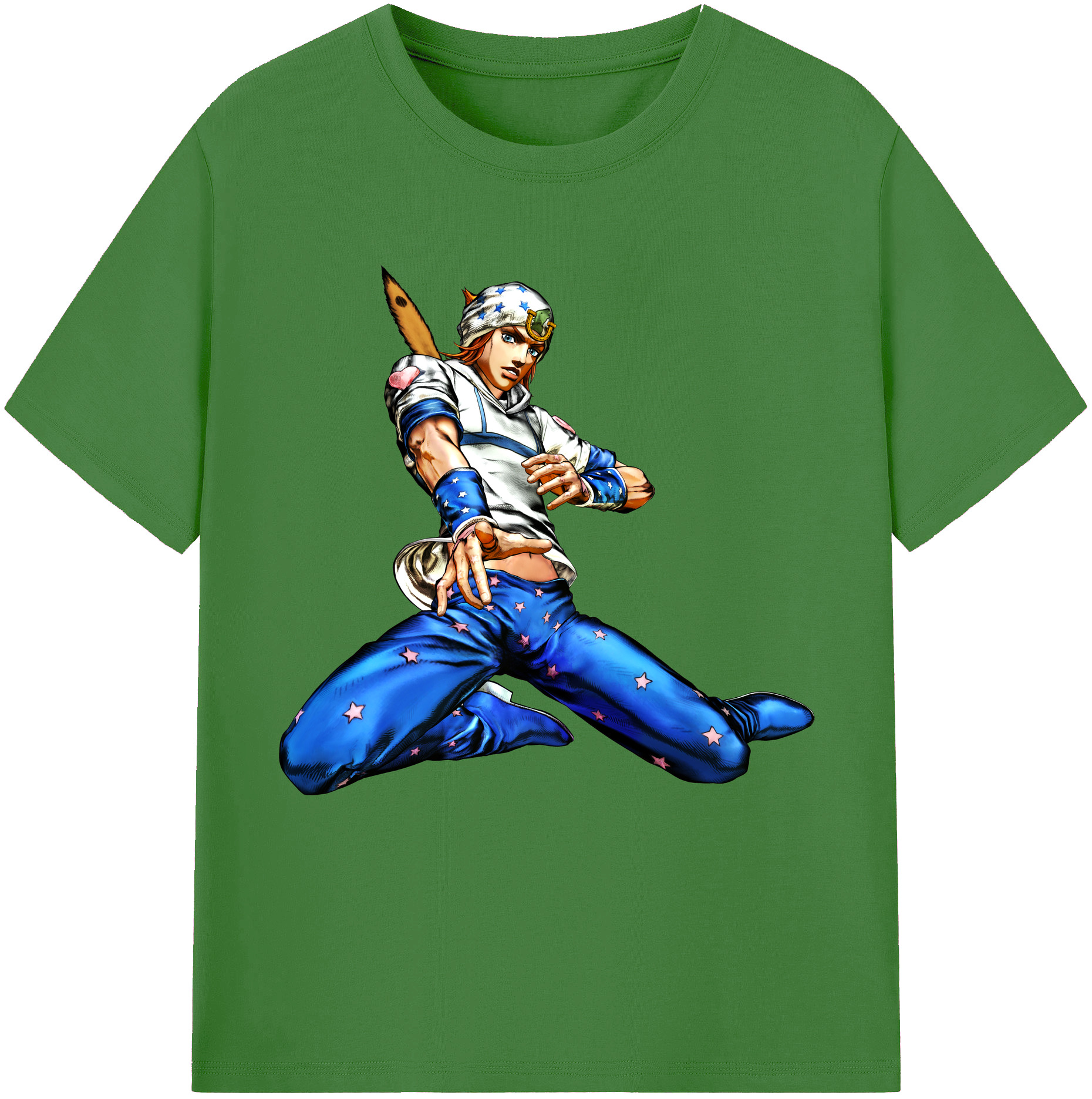 （画像用） ジョジョの奇妙な冒険 ジョナサン?ジョースター JoJo's Bizarre Adventure Jonathan Joestar レディースカジュアルプリントTシャツ（綿100％）
